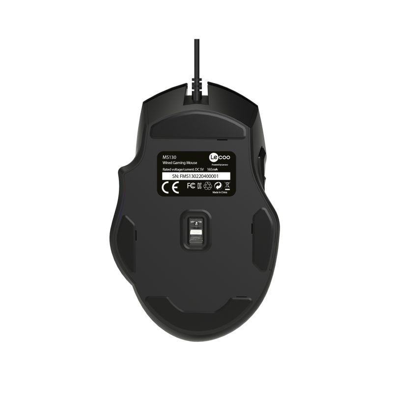 LENOVO LECOO MS130 Usb+Kablolu 7200DPI+9 Tuşlu RGB Aydınlatmalı Gaming Mouse