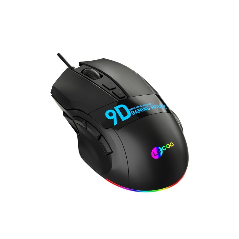 LENOVO LECOO MS130 Usb+Kablolu 7200DPI+9 Tuşlu RGB Aydınlatmalı Gaming Mouse