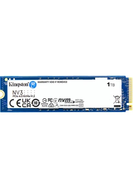 KINGSTON NV3 1TB M.2 NVMe PCIe 6000/4000MB/S SSD DISK SNV3S/1000G