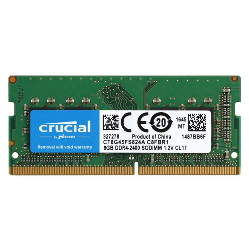 CRUCIAL 8GB DDR4 2400Mhz CL17 Notebook Ram CT8G4SFS824A