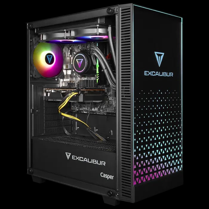 CASPER EXCALIBUR E650 E65H.144F-BQ60X-0FE i5-14400F 16GB DDR4 1TB NVME SSD ASUS 8GB RTX5060 FREEDOS GAMING MASAST PC