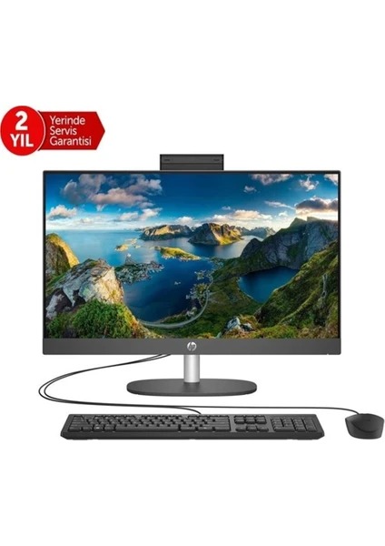 HP ProOne 240 G10 B6JC9ES 23.8 i5 1334 16 GB 512GB SSD Dos WIFI 6 ALL IN ONE BLGSAYAR Siyah