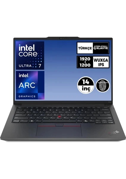 LENOVO THINKPAD E14 G6 21M70091TX32 ULTRA 7 155H 32GB 1TB 14 DOS Dizst Bilgisayar S.S.