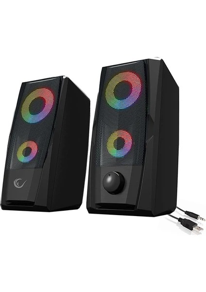 RAMPAGE RMS-X9 1+1 5V 30DB RGB IIKLI GAMING OYUNCU SPEAKER