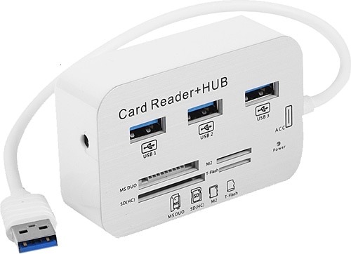 TX TXACUCR340 OKLU 3xUSB3.0 HUB Harici Kart Okuyucu