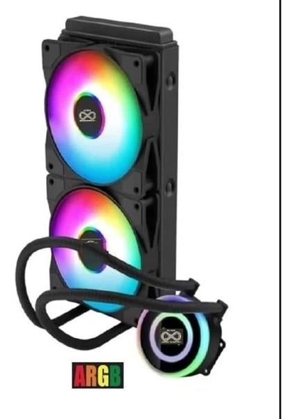 AZTECH LIQUID COOLING AZ240-1B (intel-Amd Destekli) ARGB LED 240MM SIVI SOĞUTMA SISTEMI