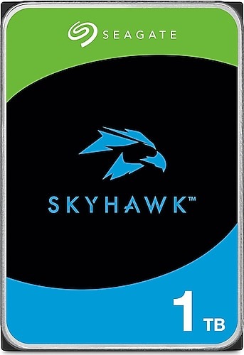 SEAGATE 3.5 SKYHAWK 1TB 5400RPM 256MB SATA3 Gvenlik HDD ST1000VX013 (7/24)