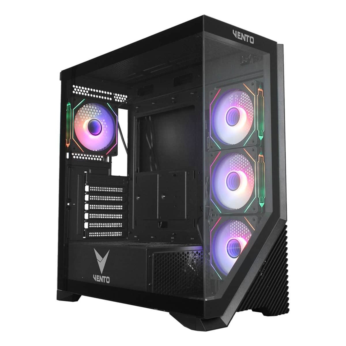 VENTO VG4202FLA 750W 80+ Bronze CAM N-YAN PANEL SIYAH 4X12CM ADRESLENEBLR ARGB GAMING ATX KASA