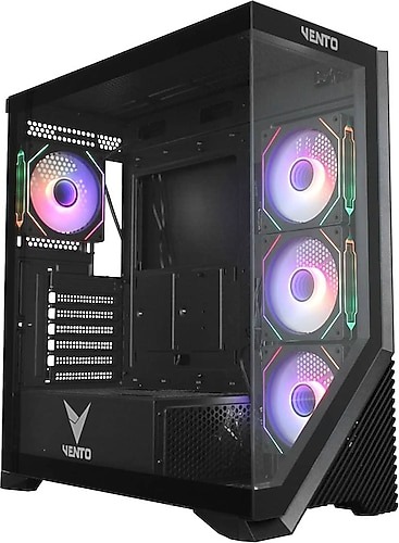VENTO VG4202FLA 850W 80+ Bronze CAM N-YAN PANEL SIYAH 4X12CM ADRESLENEBLR ARGB GAMING ATX KASA