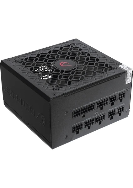 RAMPAGE MATE M650-80PB 650W 80+ 12CM FANLI FULL MODULER PSU (SYAH)