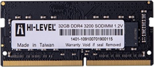 HI-LEVEL 32GB DDR4 3200Mhz (1X32GB) Notebook Ram HLV-SOPC25600D4-32G