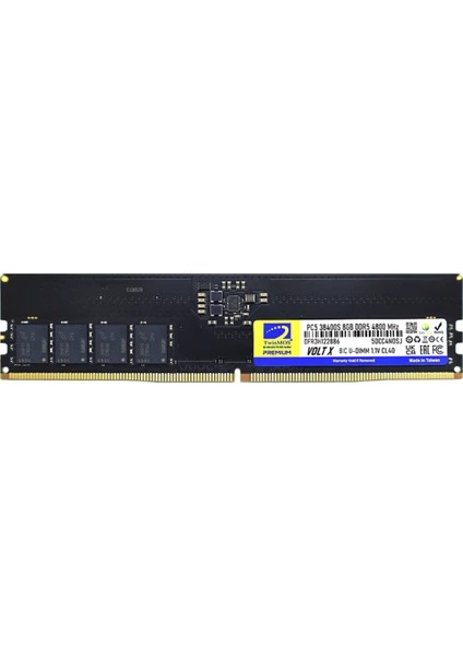 TWINMOS 8GB DDR5 4800Mhz CL40 Pc Ram TMD58GB4800U40