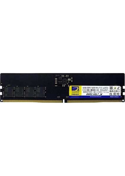TWINMOS 32GB DDR5 5600Mhz CL46 Pc Ram TMD532GB5600U46WO
