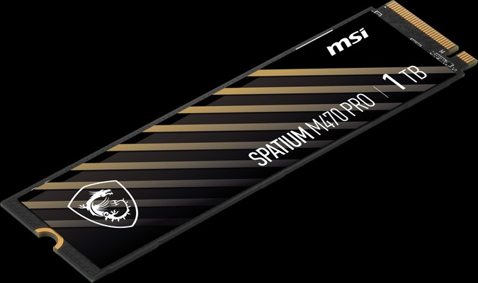 MSI SPATIUM M470 PRO 1TB PCIe 4.0 NVMe M.2 6000-4500/MB/S SSD