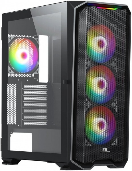 POWERBOOST PB-P3720B 850W 80+ BRONZE MESH N PANEL 4XARGB FAN+USB3.0 GAMING E-ATX KASA SIYAH