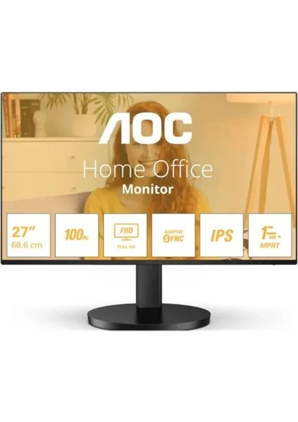AOC 27 27B3HA2 1Ms 100Hz 1XVGA 1XHDMI Full HD IPS LED Monit�r