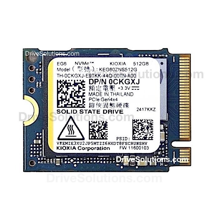 KIOXIA KEG60ZNS512G 2230 512 GB 4800 MB/s 4000 MB/s (Kutusuz)