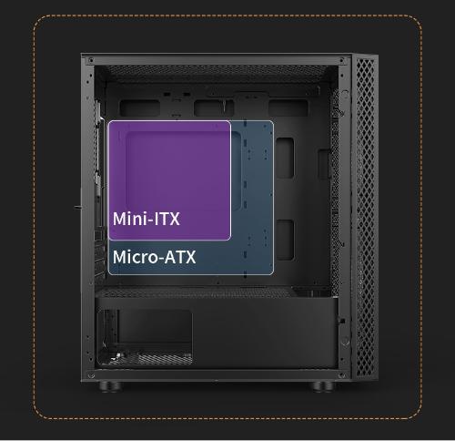 AZTECH SKY LINE AZT302B 600W TEMPERLİ CAM+MESH 4XRGB FAN+USB3.0 GAMING KASA SIYAH
