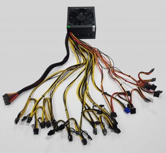 OLKO MK-2000SP 2000W 96+ PLATINUM 16XPCIe (6+2Pin) MINING ÇOKLU POWER SUPPLY