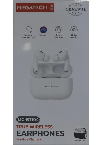 MEGATECH MG-BT104 SARGILI EARPHONES BLUETO...