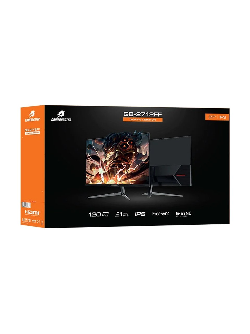 GAMEBOOSTER 27 GB-2712FF IPS FREESYNC,G-SYNC 1Ms 120Hz HDMI+DP FHD GAMING MONITÖR