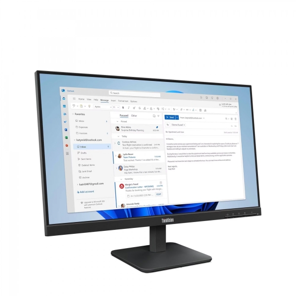 LENOVO 23.8 THINKVISION S24-4E 64B5KAT1TK WLED 4Ms 100Hz VGA+HDMI FHD MONİTÖR