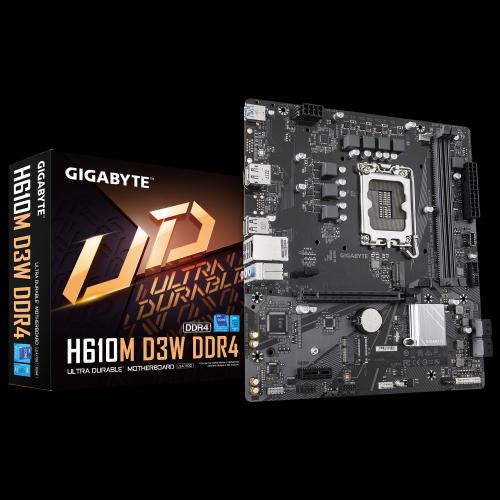 GIGABYTE H610M-D3W DDR4 3200 HDMI / DP M.2...