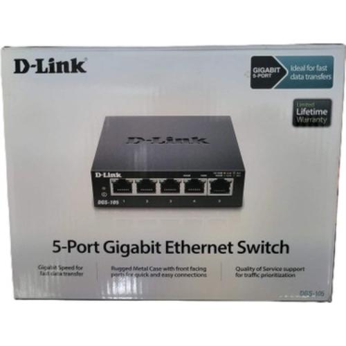 D-LINK DGS-105/E 5 Port 10/100/1000 Gigabi...