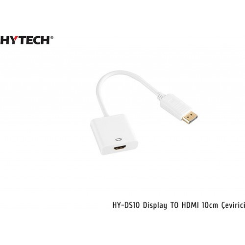 Hytech HY-DS10 Display Port To HDMI EVIRICI ADAPTR 10cm