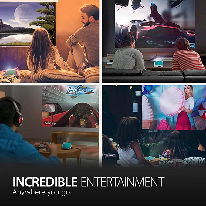 VIEWSONIC M1 mini JBL Hoparlörlü Bataryalı VS18039 HDMI/USB Cep Sineması 854x480 Bataryalı LED Projeksiyon Cihazı