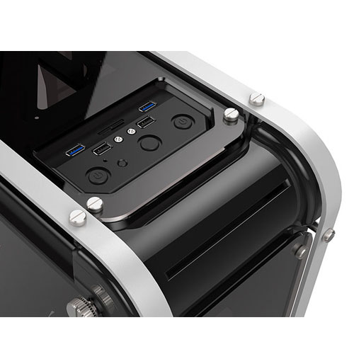 EVEREST Castle PSU Yok Çelik Gövde SIYAH 4x12cm RGB + Kart Okuyucu Gaming Kasa