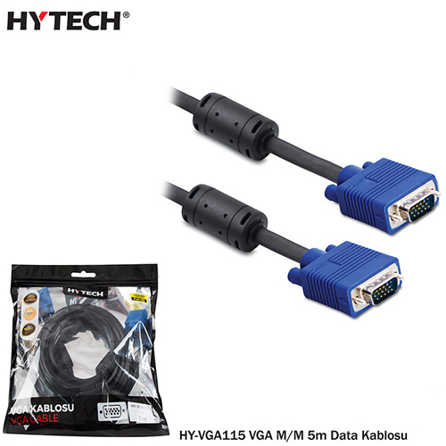 Hytech HY-VGA115 E/E ( 5 Metre ) VGA Grnt Kablosu