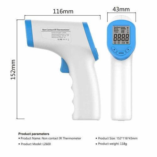 FITGO LZ600 Tabanca TEMASSIZ ATEŞ ÖLÇER