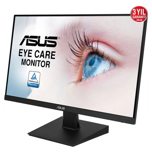 ASUS 23.8 VA24EHE IPS LED 5Ms 75Hz HDMI,DVI-D,D-SUB Full HD Led Monitör Siyah