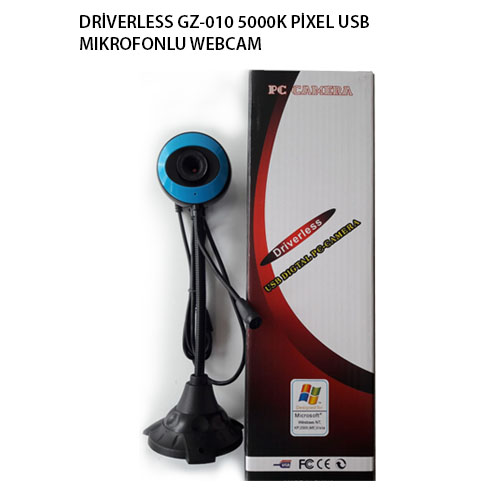 DRİVERLESS GZ-010 5000K PİXEL USB MIKROFONLU WEBCAM