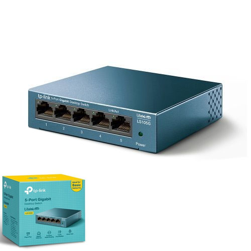 TP-LINK LiteWave 5 Port LS105G 10/100/1000 Gi...