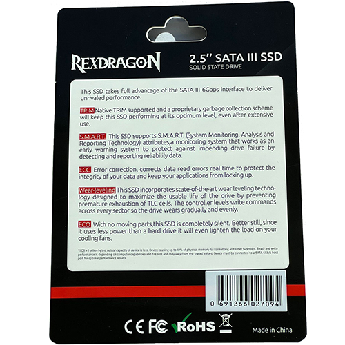 REXDRAGON S330 2.5 120GB SATA3 560/530 SSD ILT