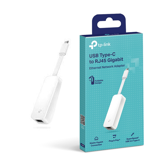 TP-LINK UE300C 10/100/1000 Type-C to RJ45 Gig...