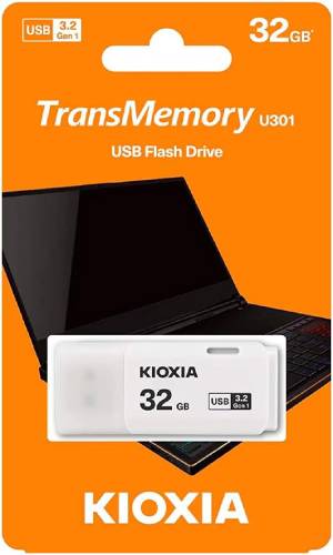 KIOXIA 32GB U301W USB 3.2 GEN 1 FLASH BELLEK Beyaz