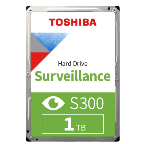 TOSHIBA 3.5 S300 1TB 5400RPM 64MB SATA3 Gvenlik HDD HDWV110UZSVA (Gvenlik 7/24)